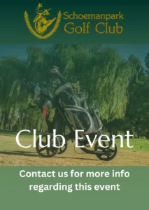 Schoemanpark Golf Club - Social and Club Event